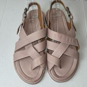 Frye Purple and Tan Sandals with Adjustable Buckle